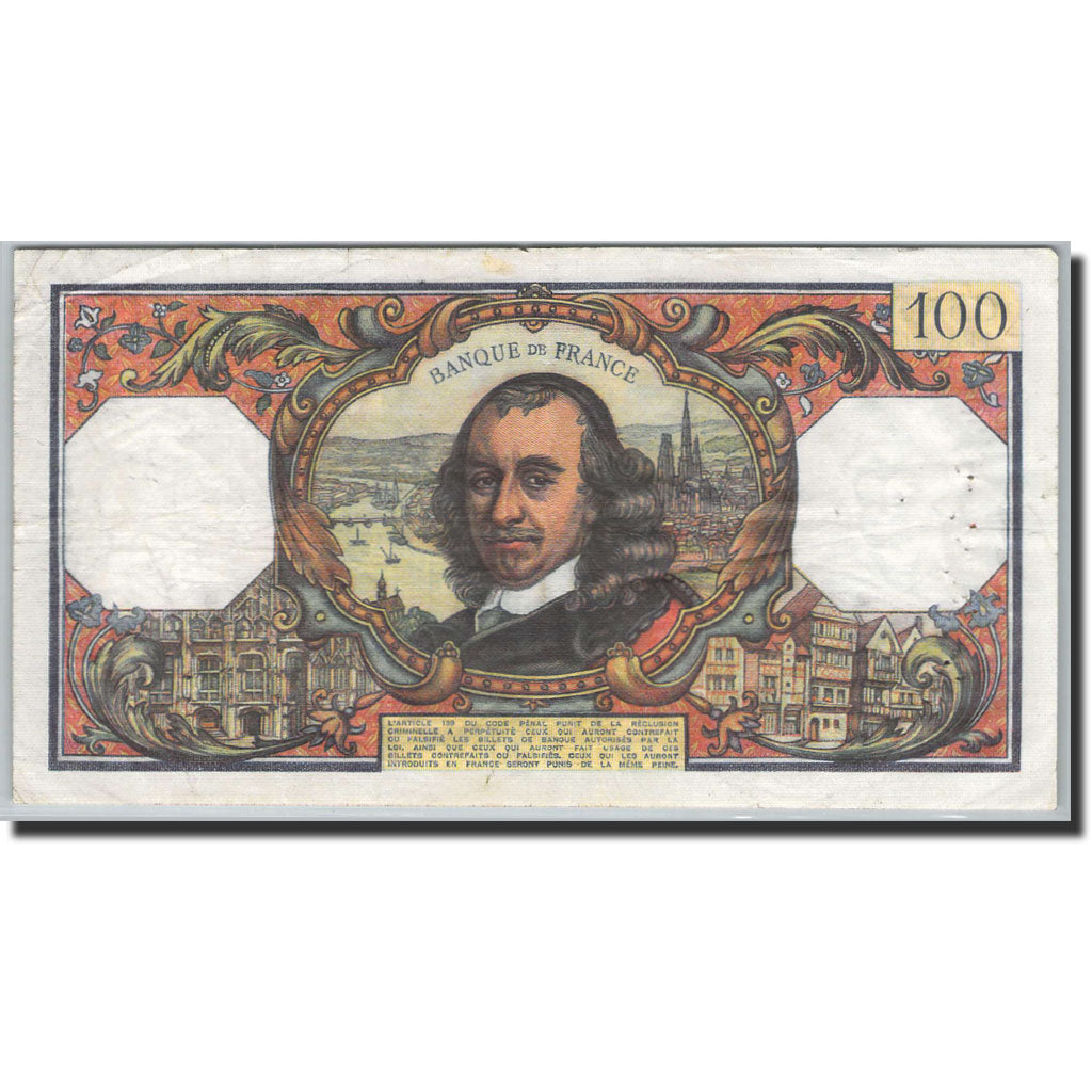 Banknote, France, 100 Francs, 100 F 1964-1979 ''Corneille'', 1964, P.
