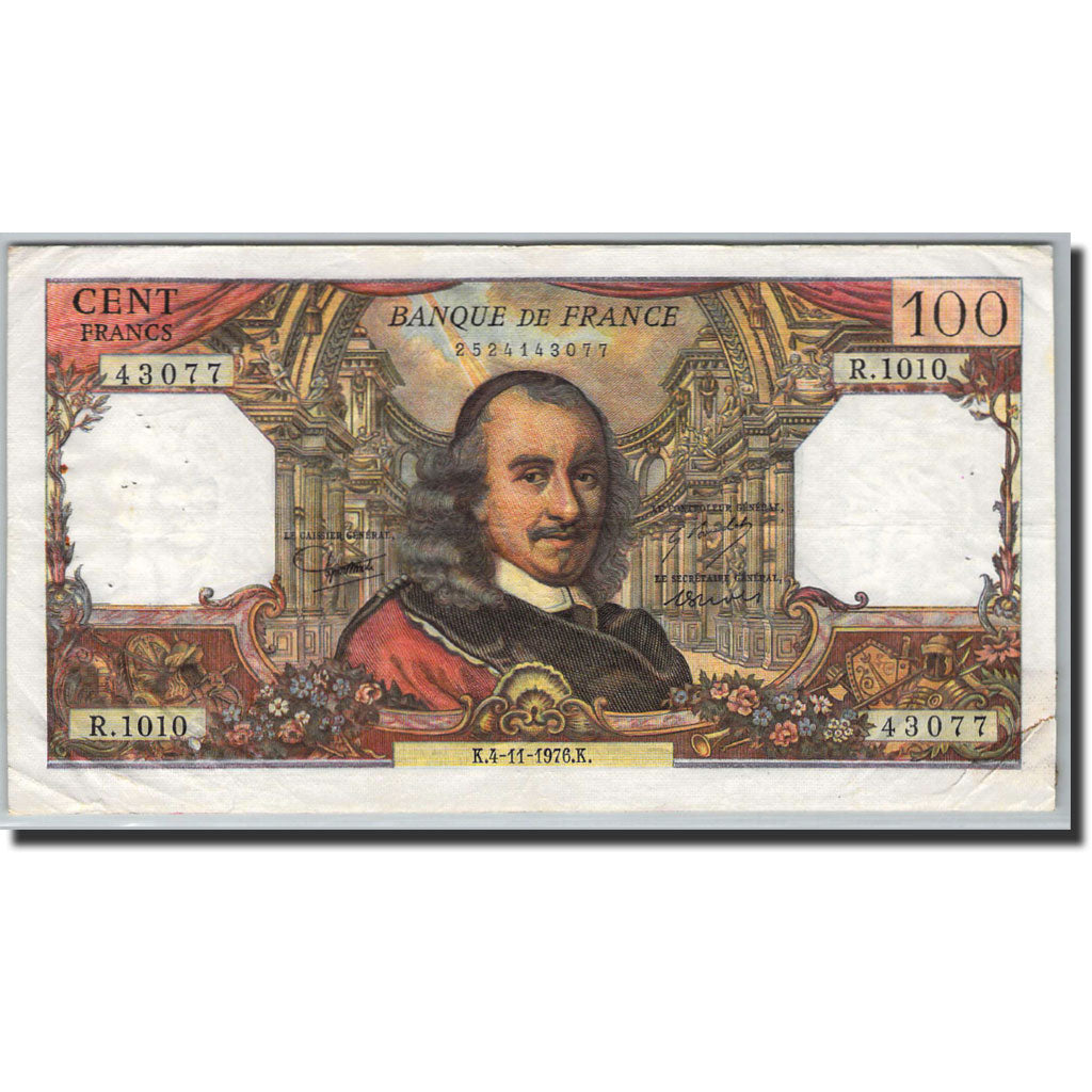 Banknote, France, 100 Francs, 100 F 1964-1979 ''Corneille'', 1964, P.