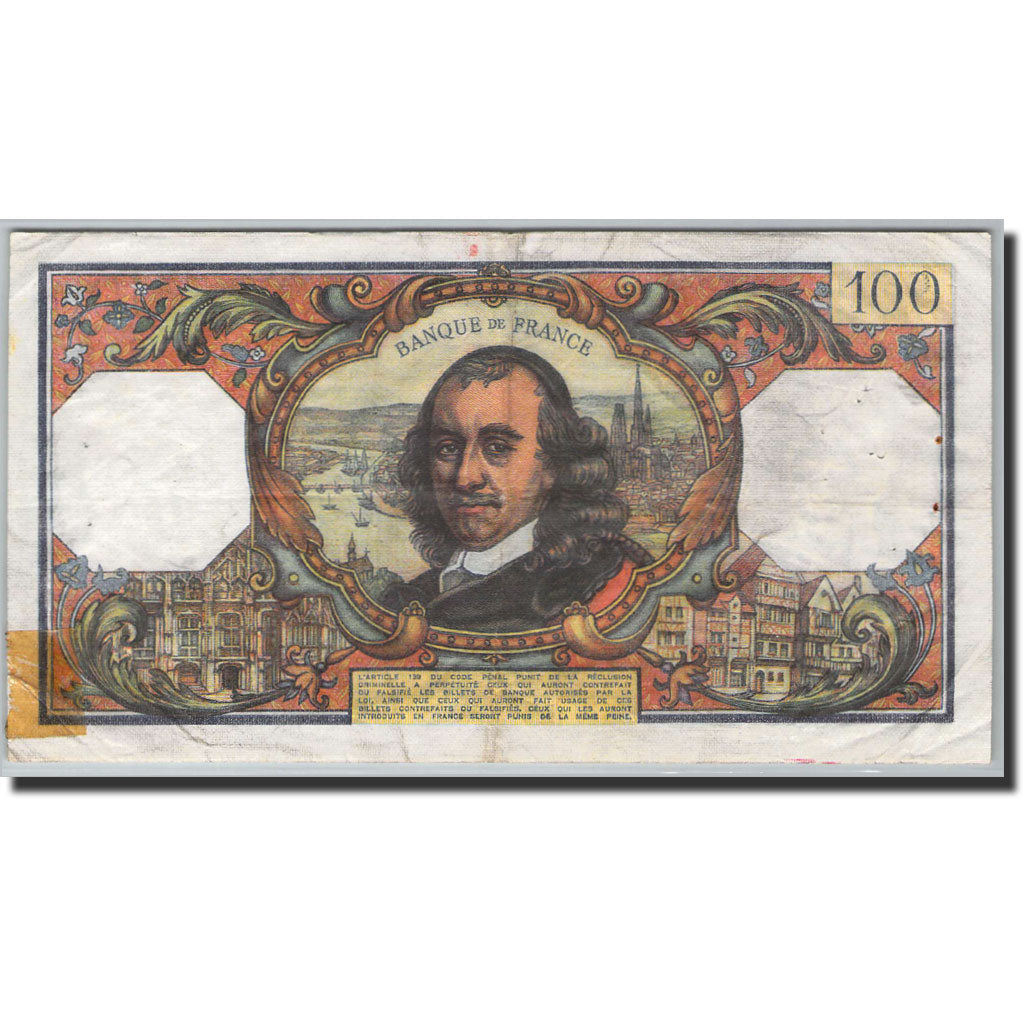 Banknote, France, 100 Francs, 100 F 1964-1979 ''Corneille'', 1964, P.