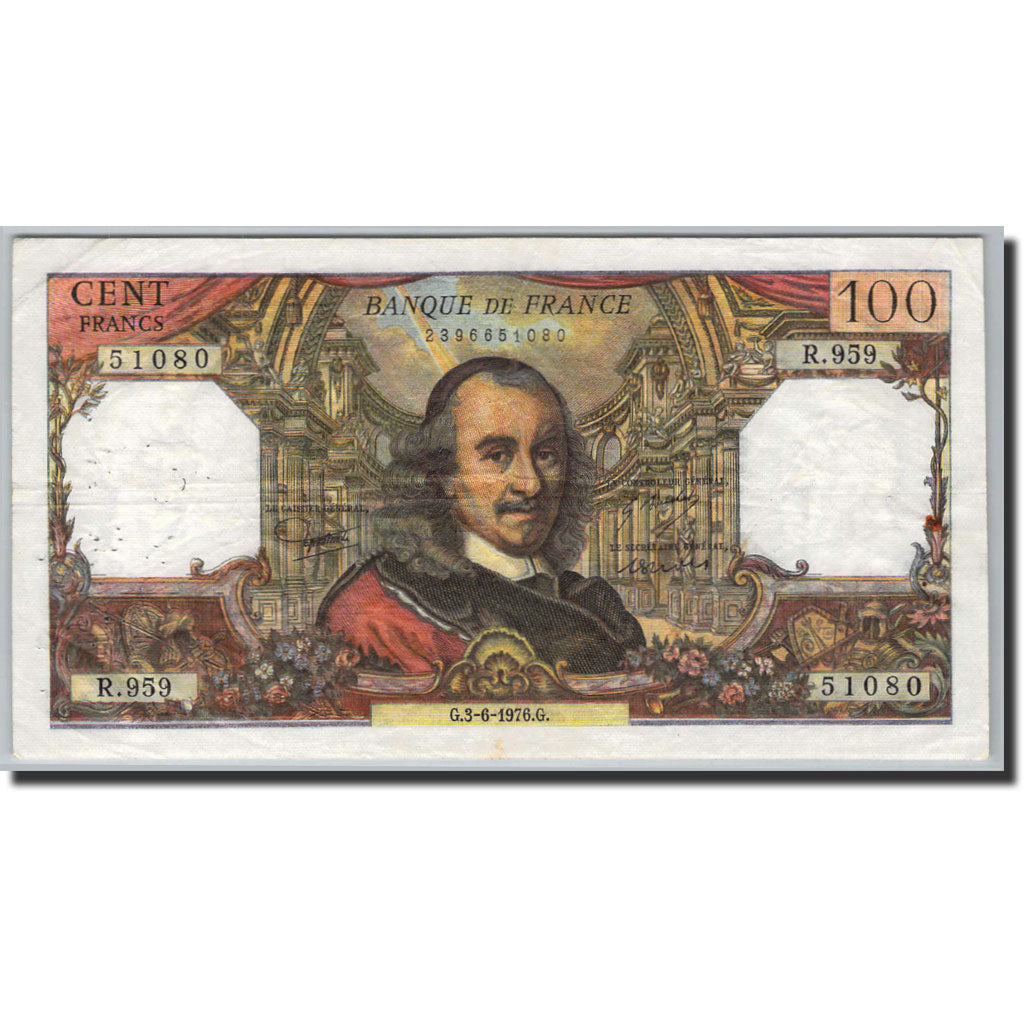Biljet, Frankrijk, 100 Francs, 100 F 1964-1979 ''Corneille'', 1964, P.