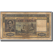 Banknote, Belgium, 100 Francs, 1945-1950, 1946-10-29, KM:126, VF(20-25)