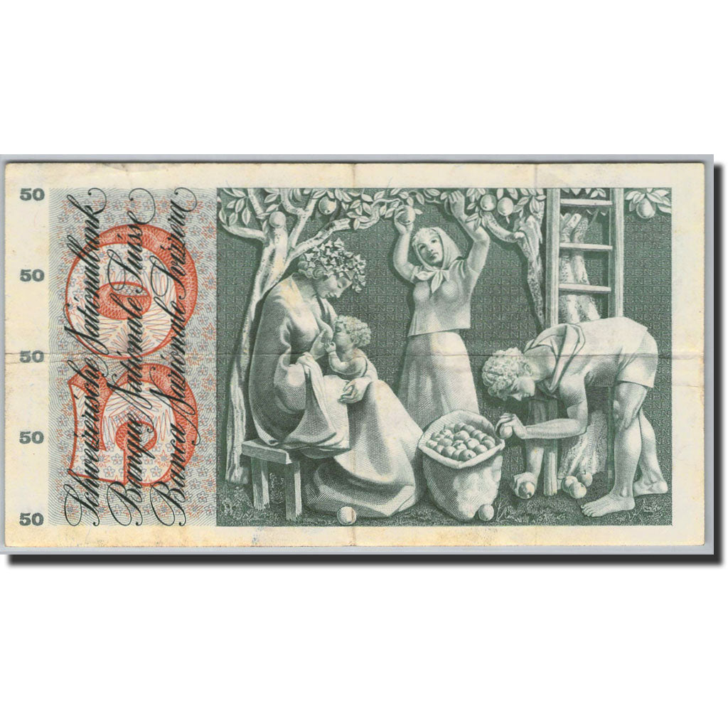 Banconote, Svizzera, 50 Franken, 1954-1961, KM:48a, 1961-05-04, SPL-