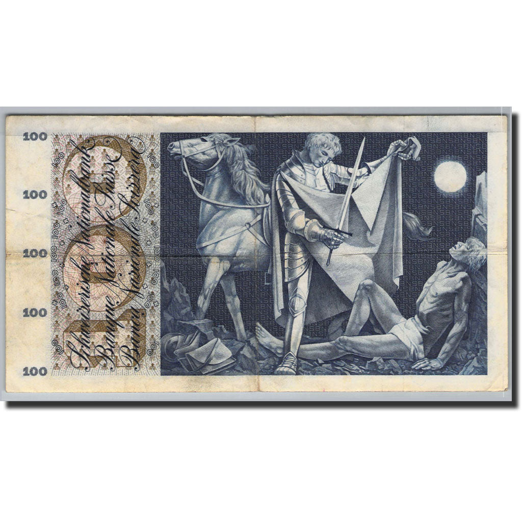 Biljet, Zwitserland, 100 Franken, 1956-73, 1956-10-25, KM:49a, TTB+
