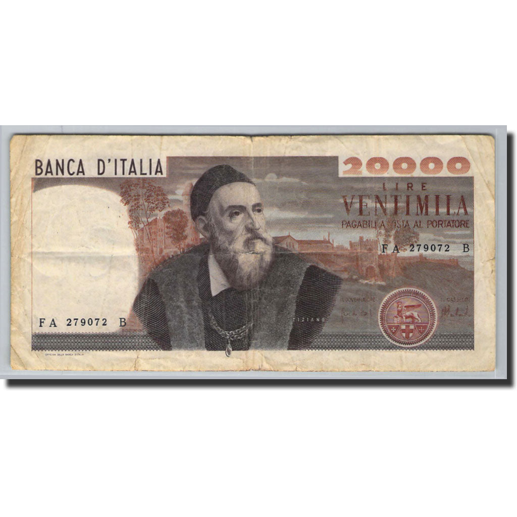 Banconote, Italia, 20,000 Lire, 1973-1974, KM:104, 1975-12-21, MB