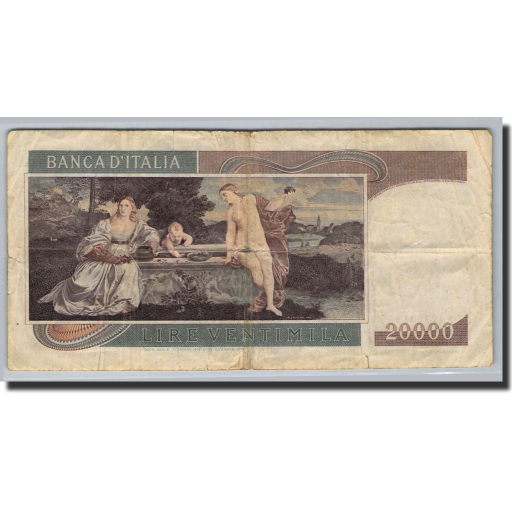 Banconote, Italia, 20,000 Lire, 1973-1974, KM:104, 1975-12-21, MB
