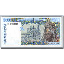 Banknote, West African States, 5000 Francs, 1991-1992, 2001, KM:213Bk