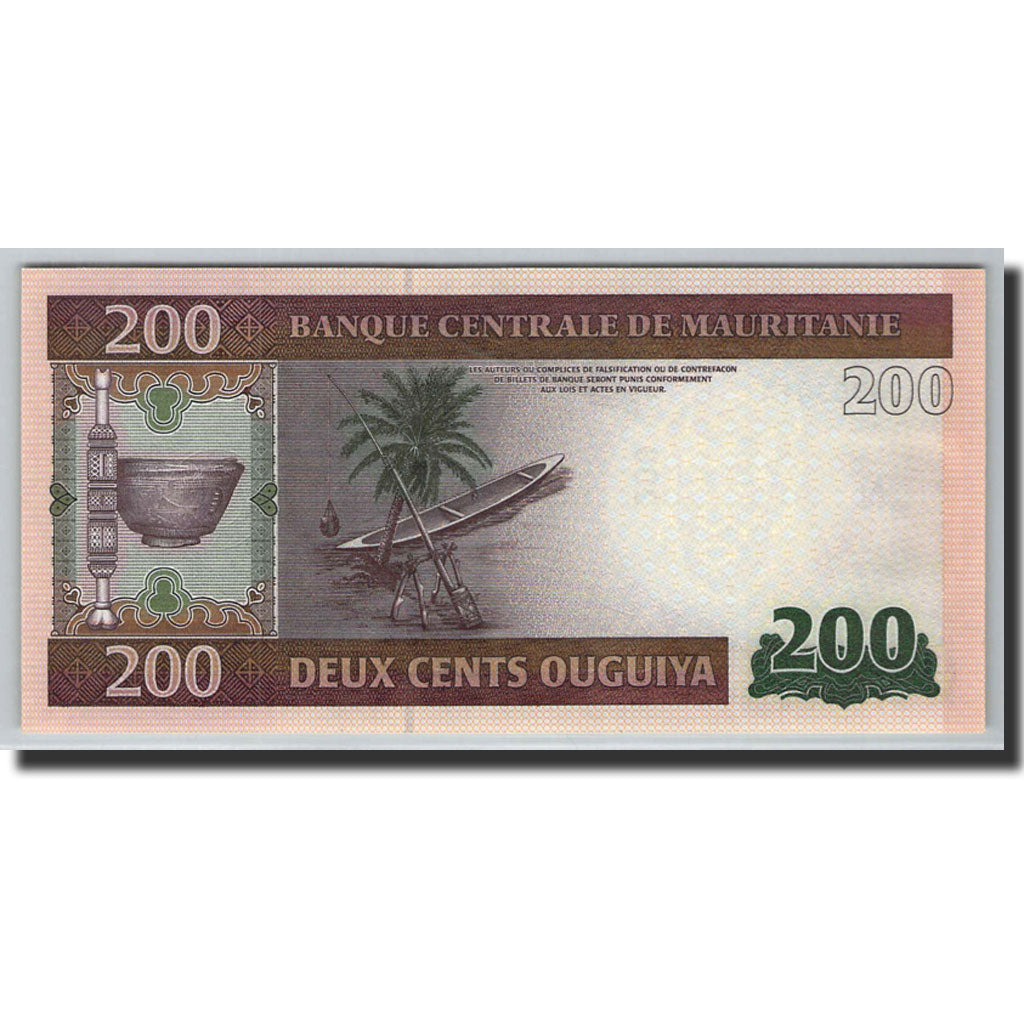 Banknote, Mauritania, 200 Ouguiya, 2011, 2013-11-28, KM:17, UNC(65-70)