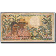 Madagascar, 1000 Francs = 200 Ariary, 1966, 1966, KM:59a, VF(20-25)