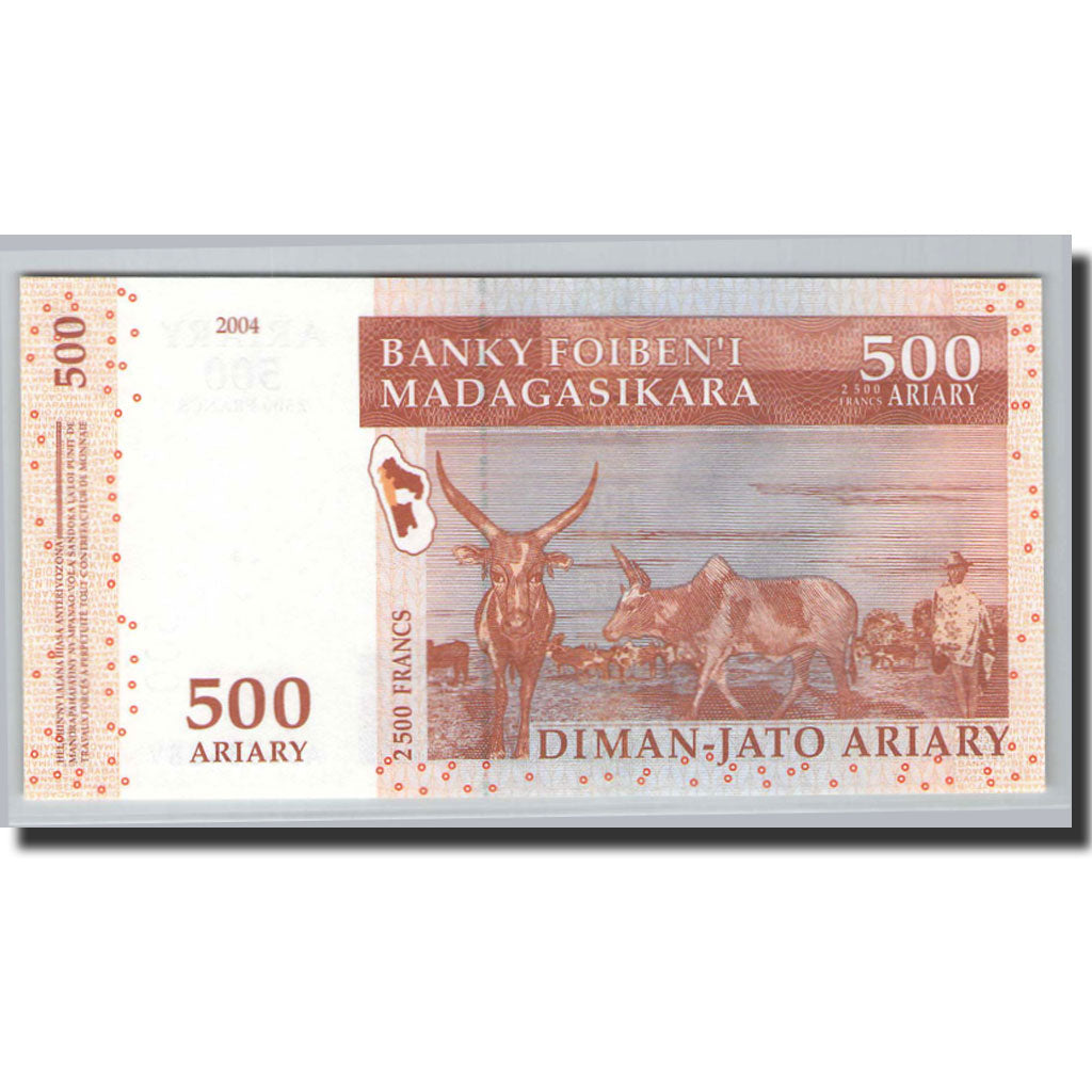 Billete, 500 Ariary, 2004-2006, Madagascar, KM:88b, 2004, UNC