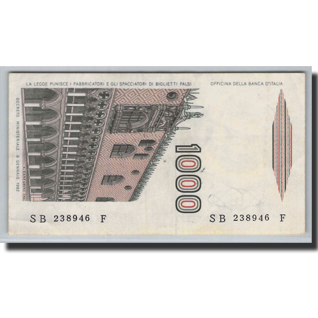 Billet, Italie, 1000 Lire, 1982, 1982-01-06, KM:109a, NEUF