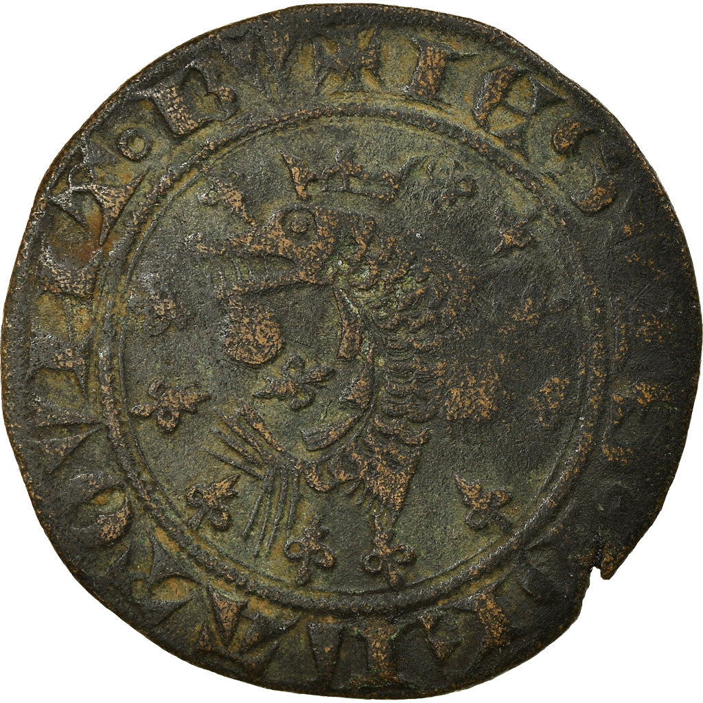 France, Token, Jeton de Compte au Dauphin, History, VF(20-25), Copper