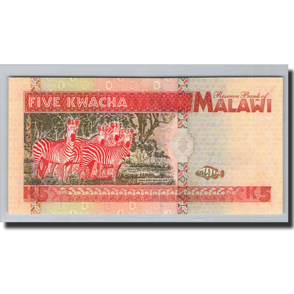 Banconote, Malawi, 5 Kwacha, 1995, KM:30, 1995-06-01, FDS