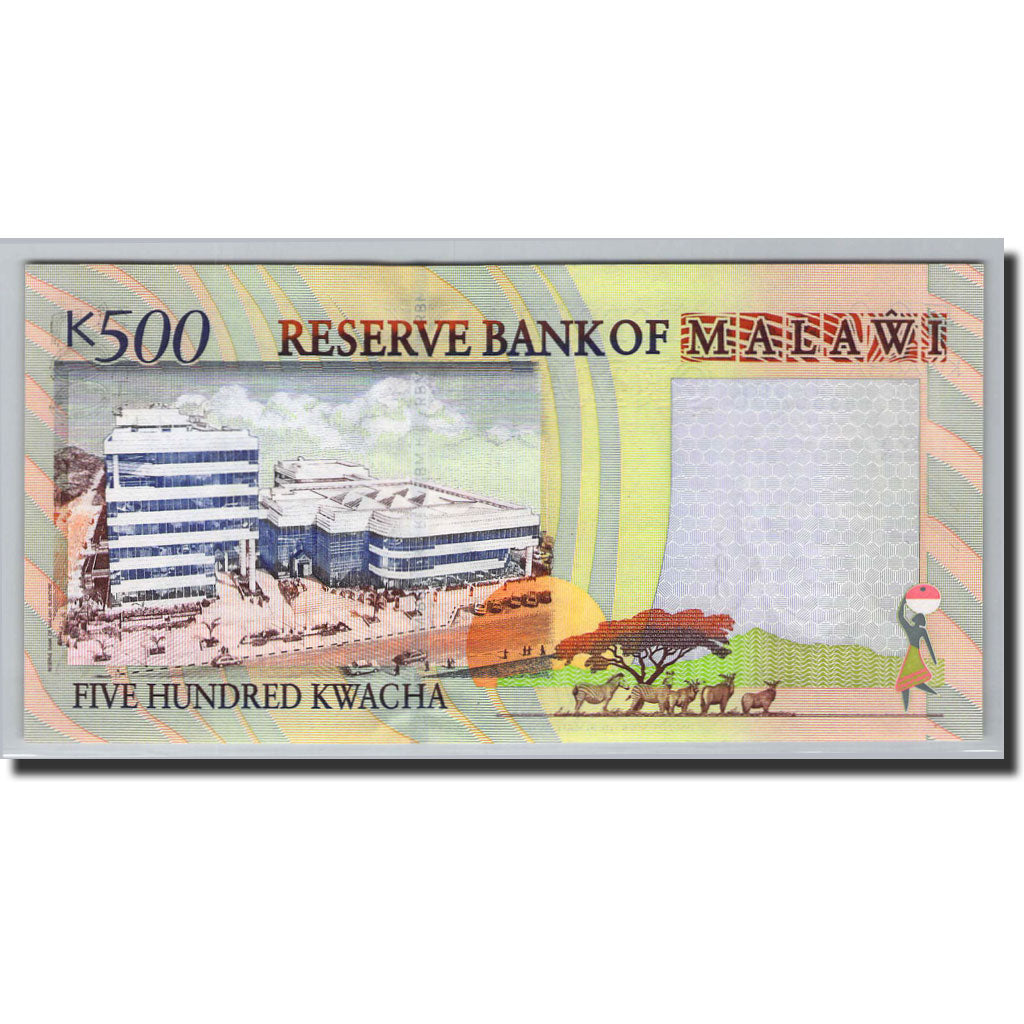 Banknote, Malawi, 500 Kwacha, 2001, 2001-12-01, KM:48a, UNC(65-70)