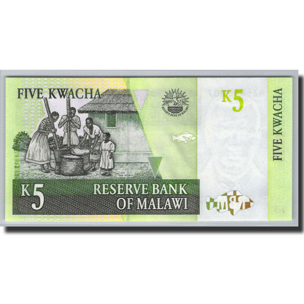 Banknote, Malawi, 5 Kwacha, 2004, 2004-03-01, KM:36b, UNC(65-70)