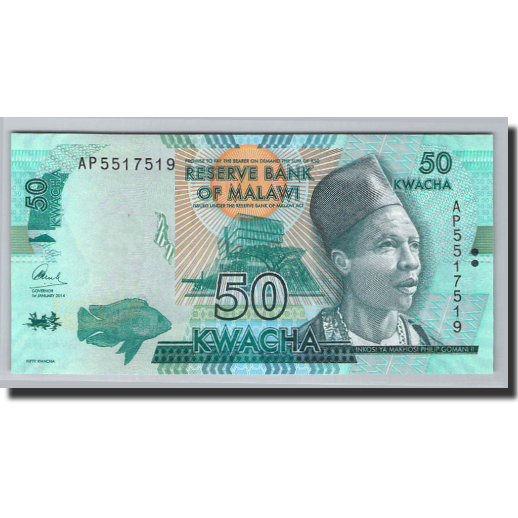 Malawi, 50 Kwacha, 2014, 2012-01-01, KM:64a, UNC(65-70)