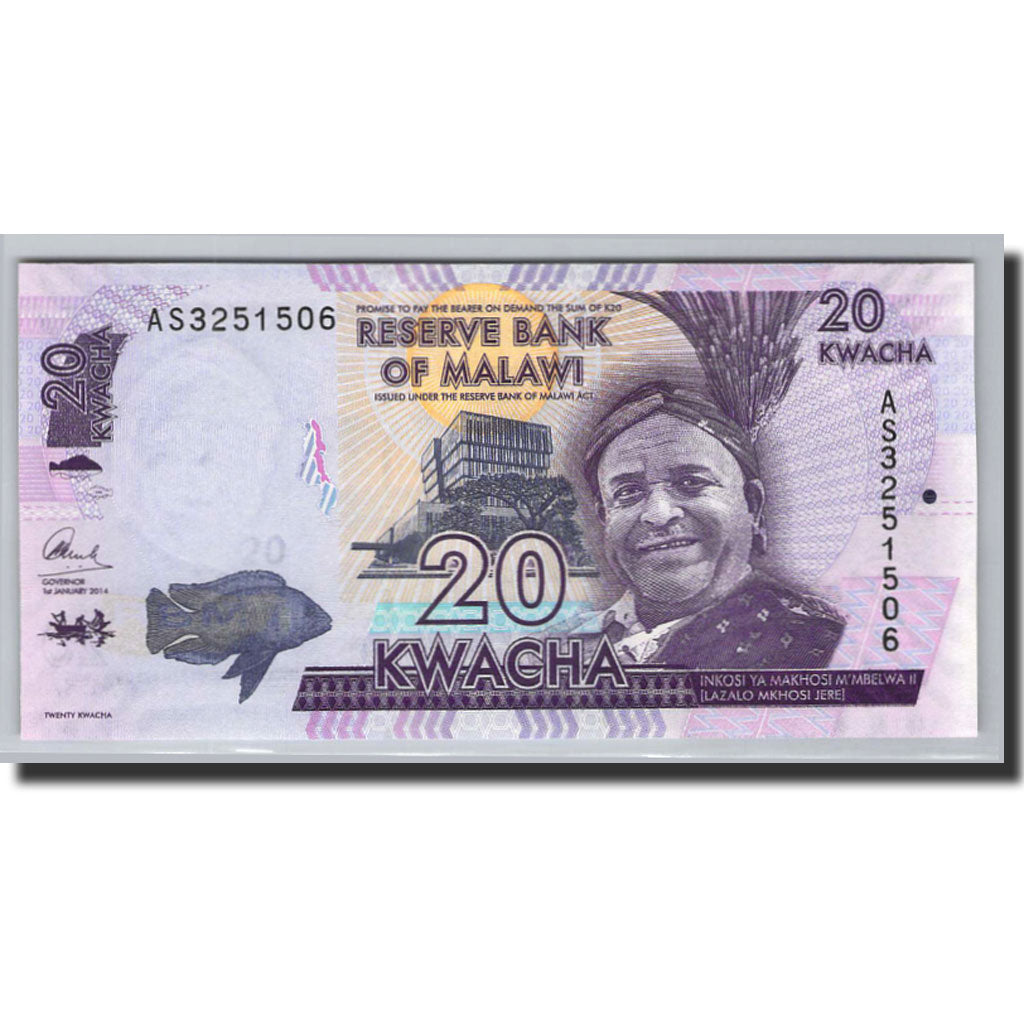 Malawi, 20 Kwacha, 2014, KM:63a, 2014-01-01, UNC