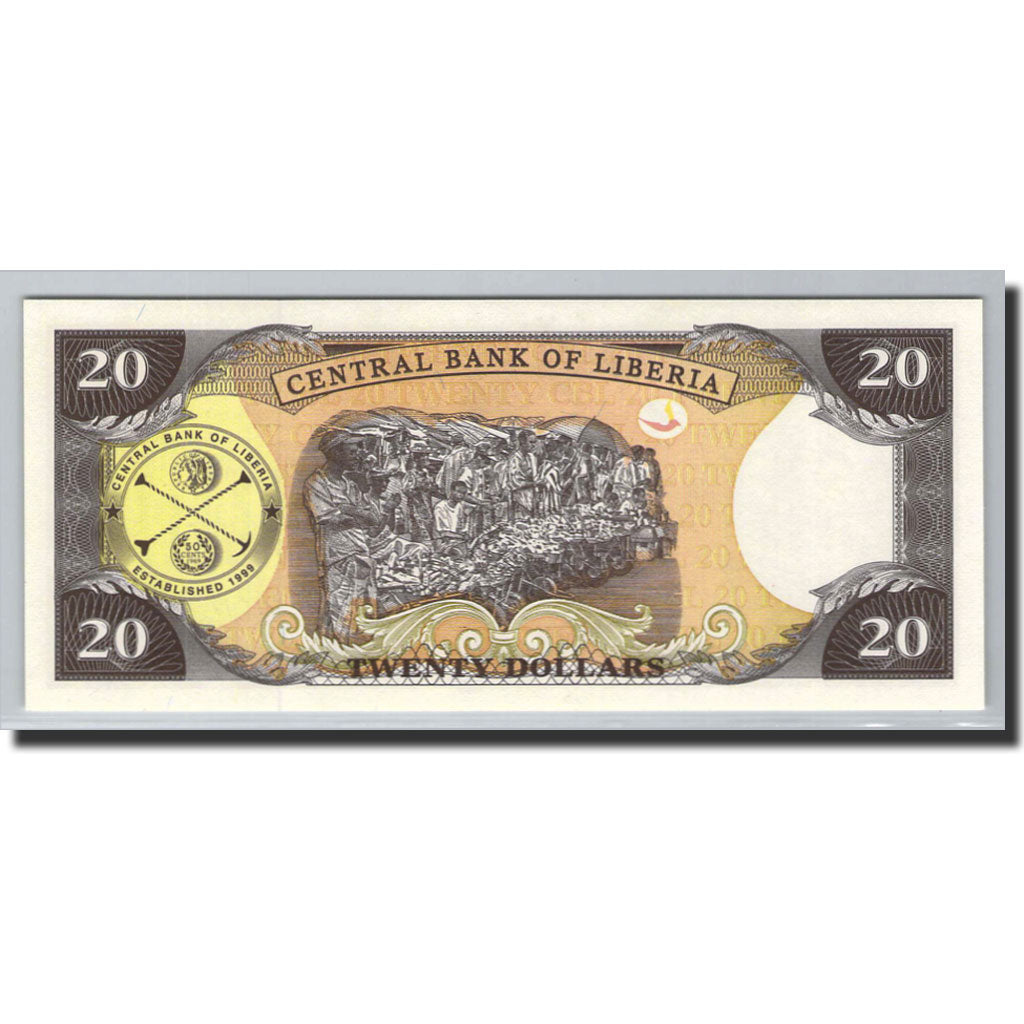 Liberia, 20 Dollars, 2004, KM:28b, Undated (2004), UNC(65-70)