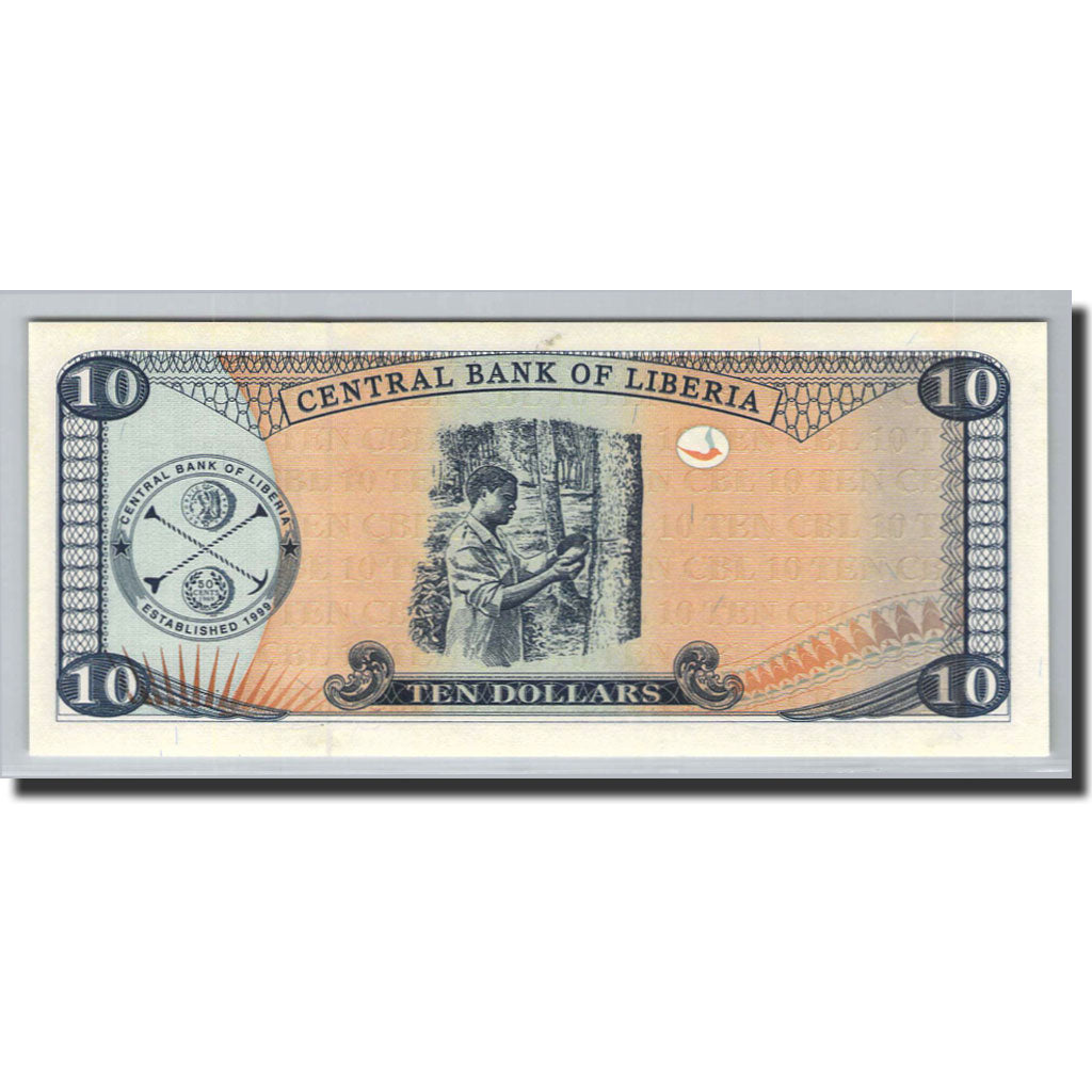 Banknote, Liberia, 10 Dollars, 2004, Undated (2004), KM:27b, UNC(65-70)