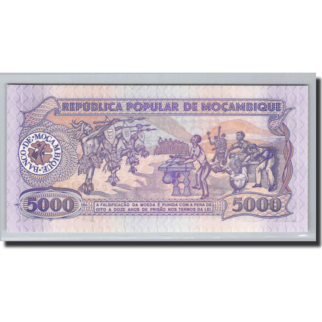 Billet, Mozambique, 5000 Meticais, 1989, 1989-03-02, KM:133b, NEUF