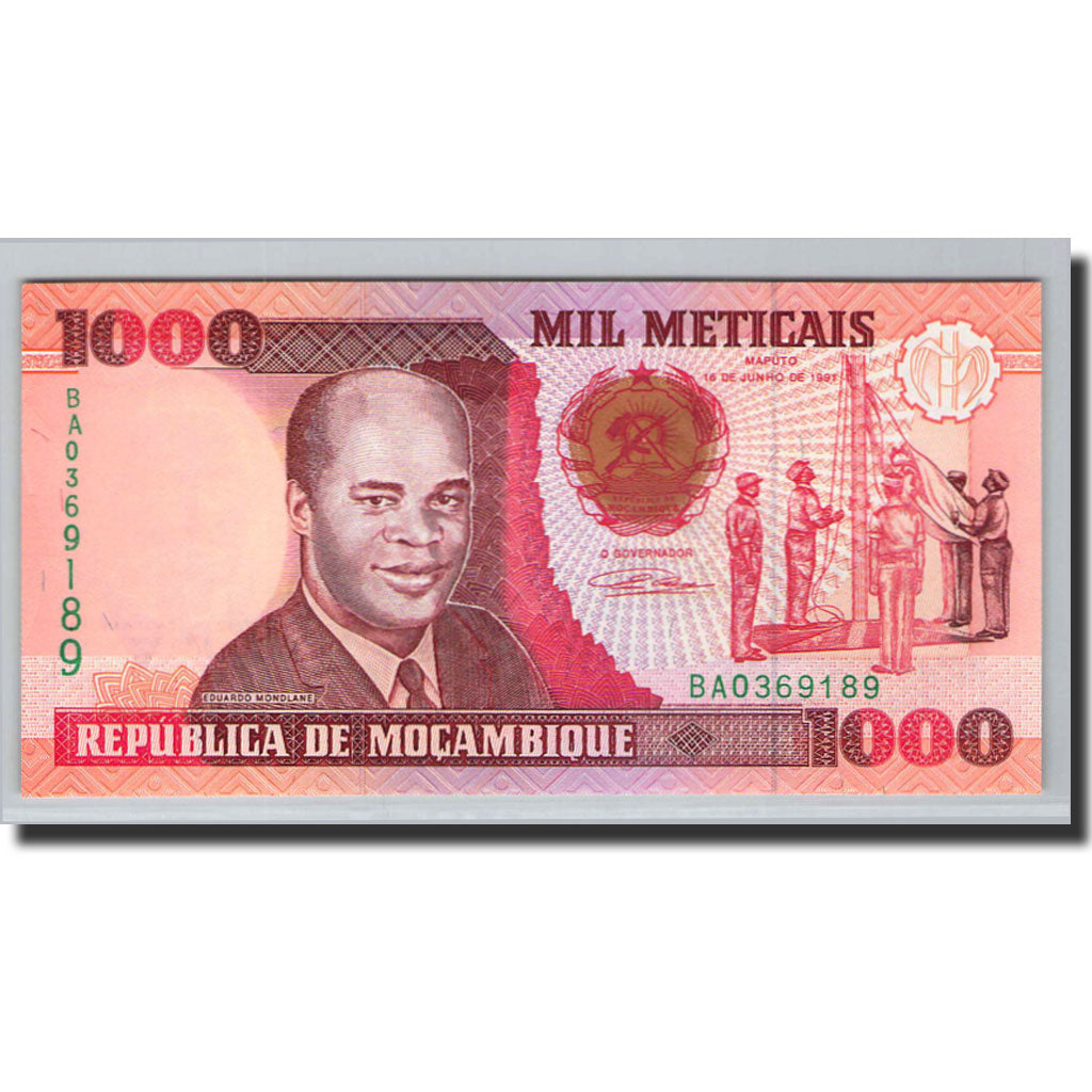 Banknote, Mozambique, 1000 Meticais, 1991, 1991-06-16, KM:135, UNC(65-70)