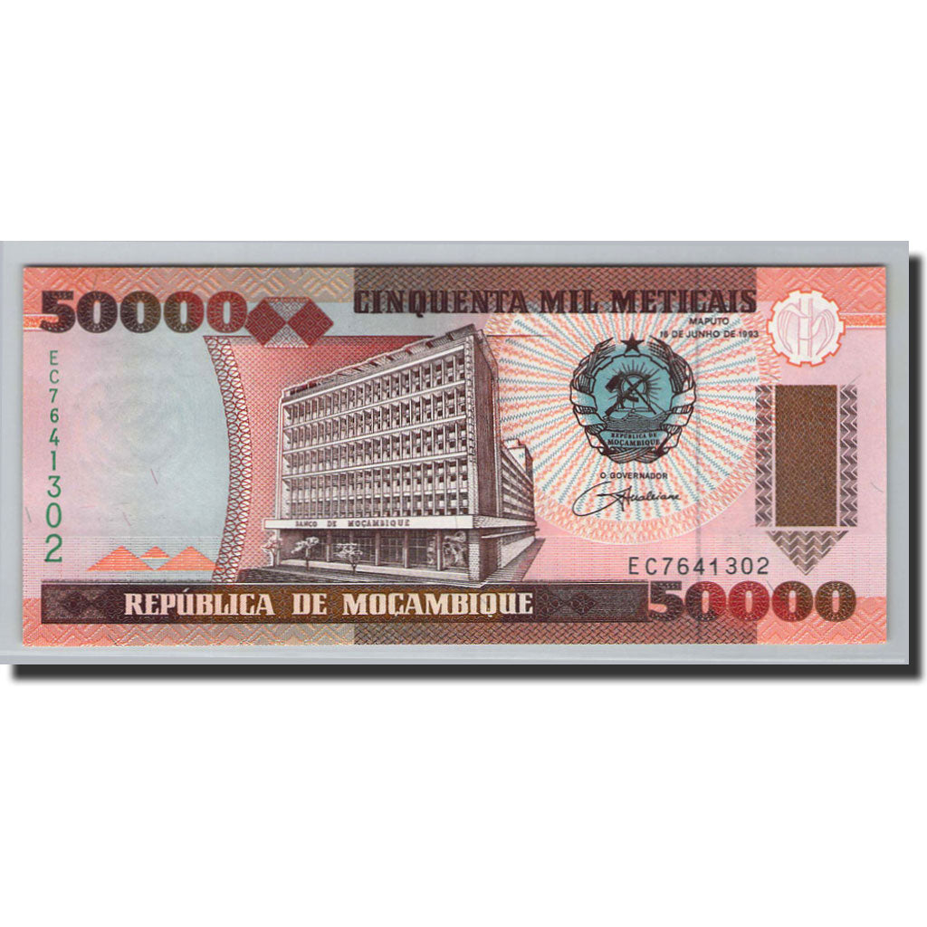 Billete, 50,000 Meticais, 1993, Mozambique, KM:138, 1993-06-16, UNC