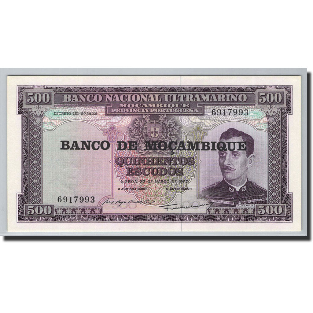 Billete, 500 Escudos, 1967, Mozambique, KM:118a, 1967-03-22, UNC