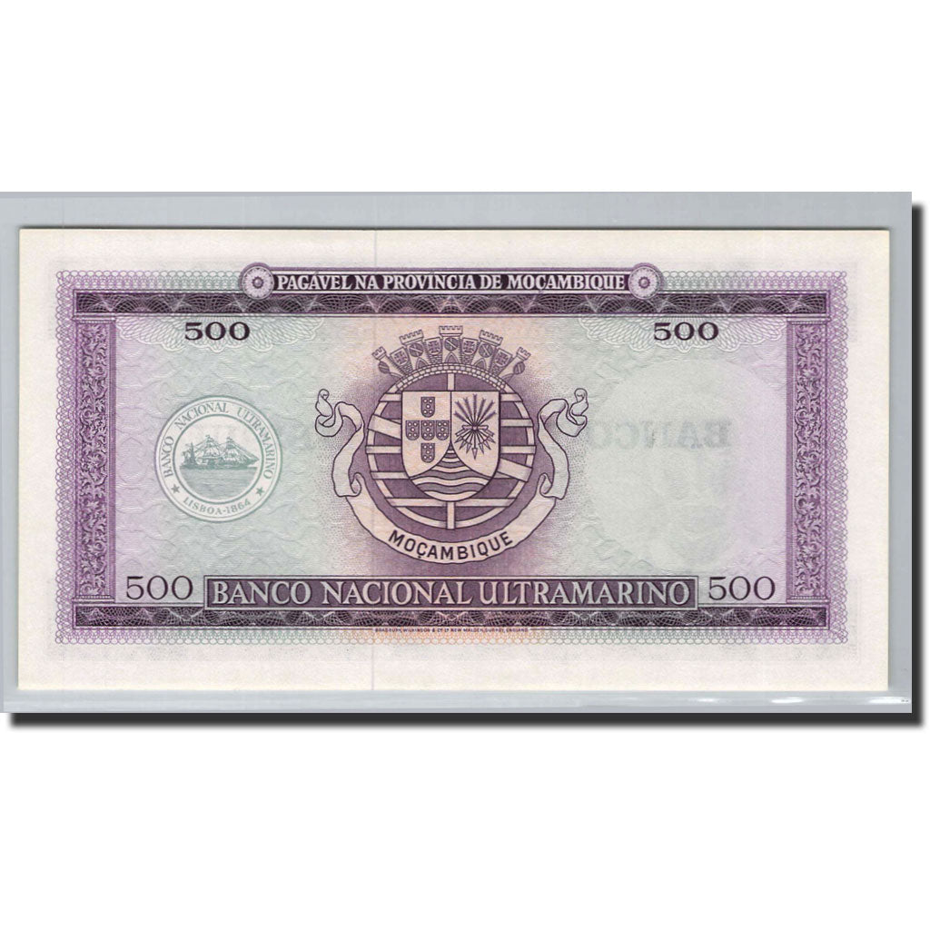 Billete, 500 Escudos, 1967, Mozambique, KM:118a, 1967-03-22, UNC