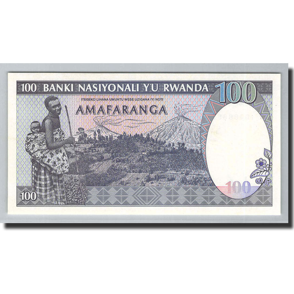 Banknote, Rwanda, 100 Francs, 1989, 1989-04-24, KM:19, UNC(65-70)