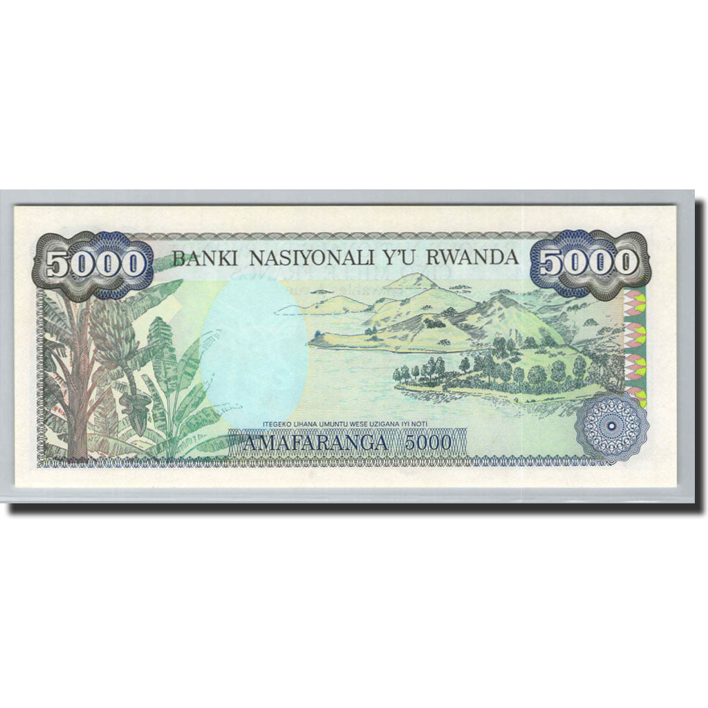 Banknote, Rwanda, 5000 Francs, 1988, 1988-01-01, KM:22, UNC(65-70)
