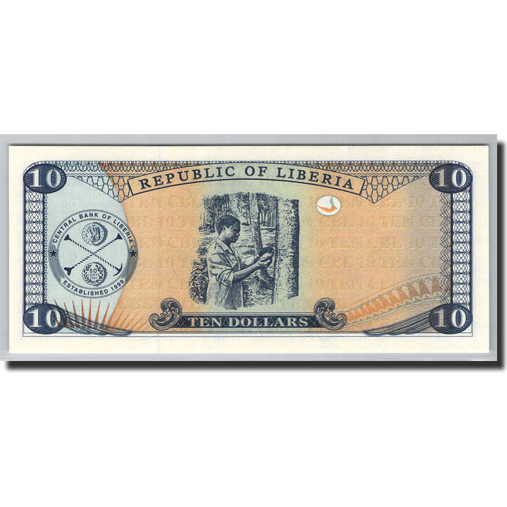 Banknote, Liberia, 10 Dollars, 1999, Undated (1999), KM:22, UNC(65-70)