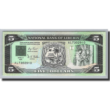 Liberia, 5 Dollars, 1991, 1991-04-06, KM:20, UNC(65-70)