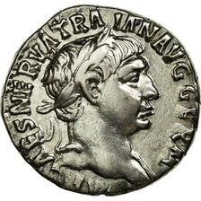 Coin, Trajan, Denarius, 98-117, Rome, AU(50-53), Silver, Cohen:241
