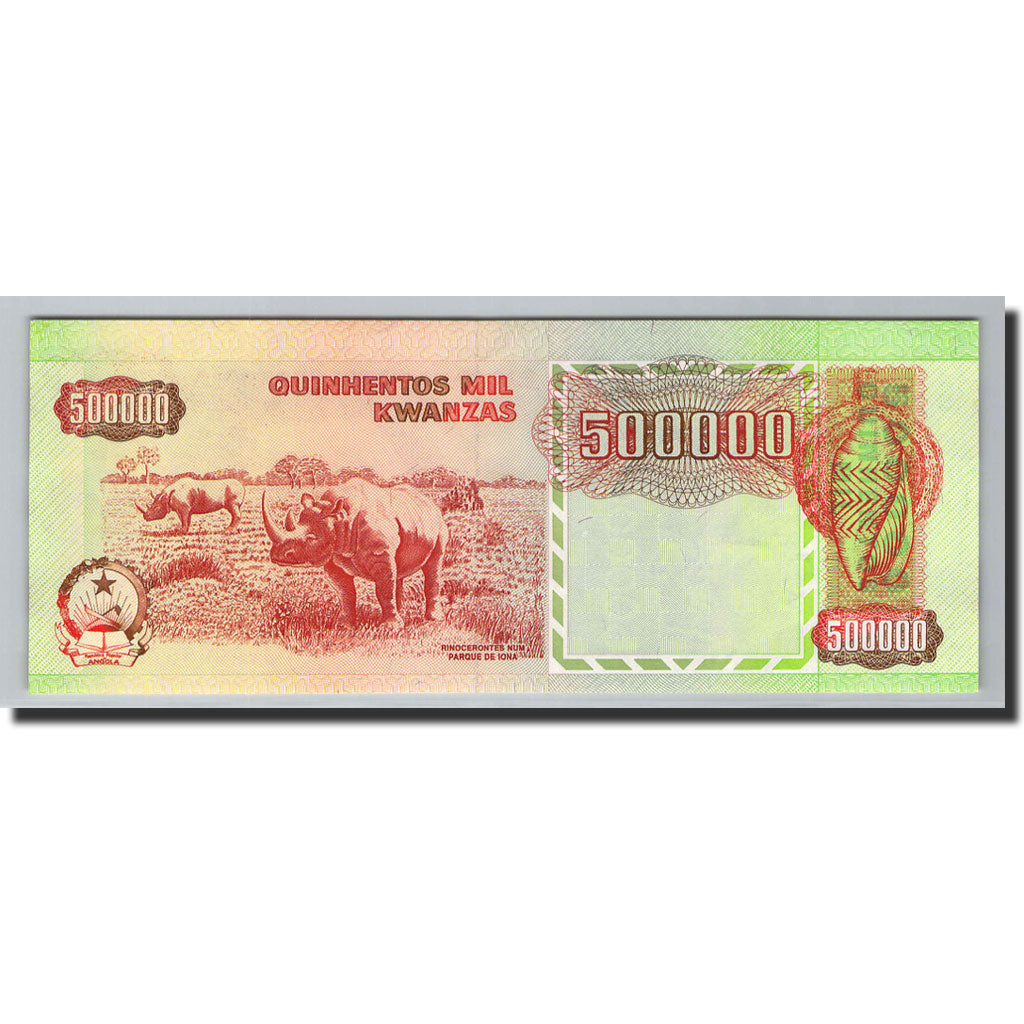 Banknote, Angola, 500,000 Kwanzas, 1991, 1991-02-04, KM:134, UNC(65-70)