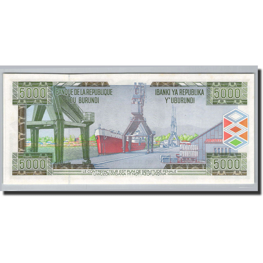 Banconote, Burundi, 5000 Francs, 2005, KM:42c, 2005-02-05, FDS