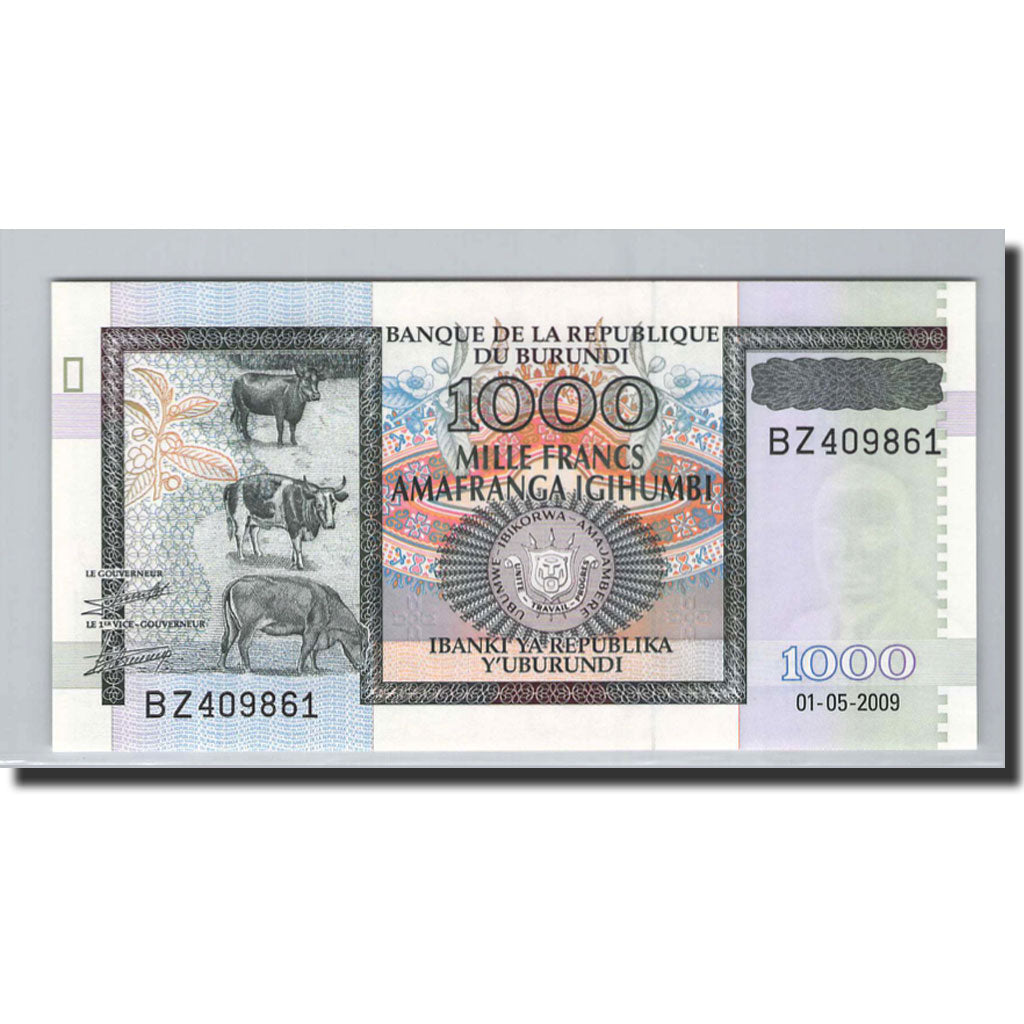Banknote, Burundi, 1000 Francs, 2009, 2009-05-01, KM:46, UNC(65-70)