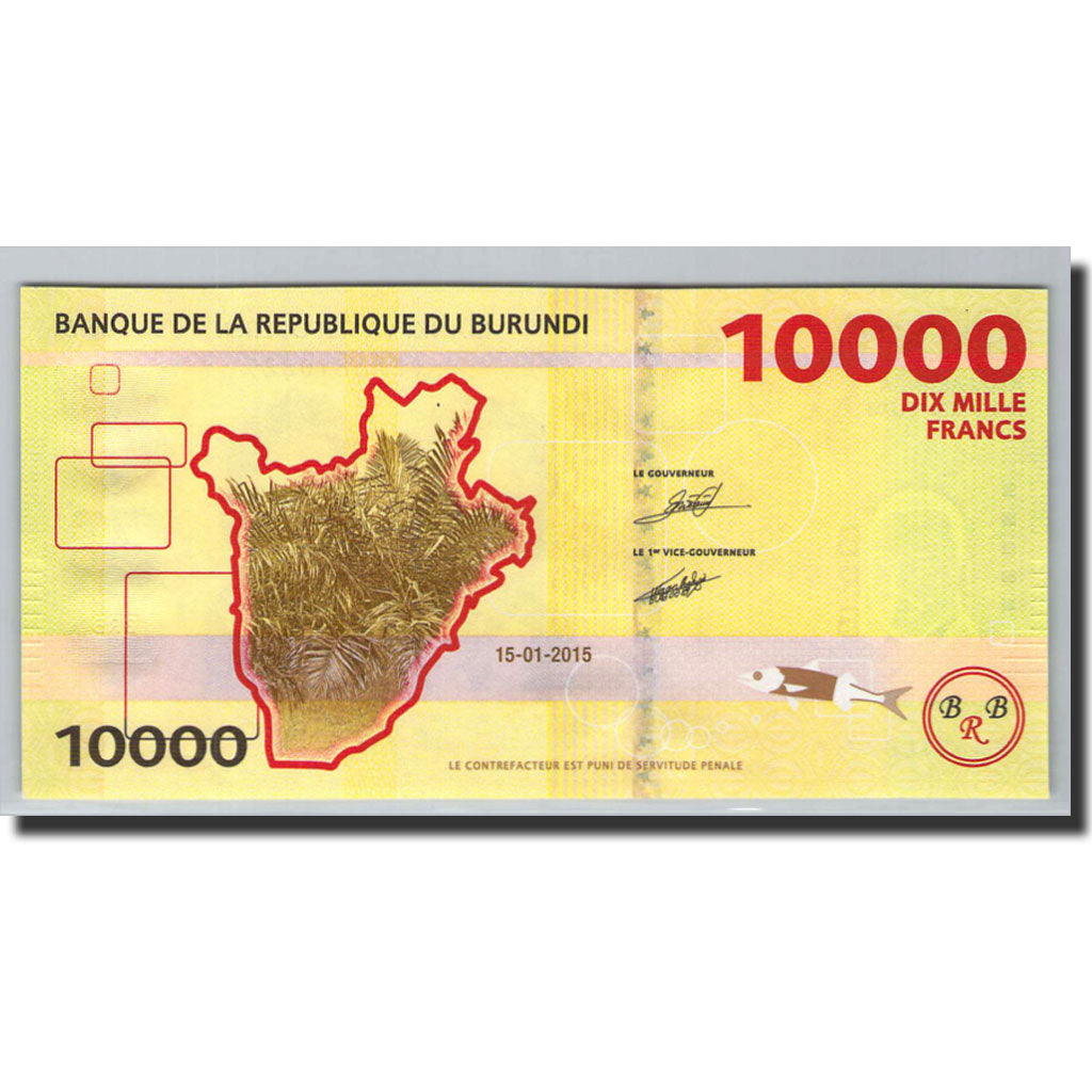 Banknote, Burundi, 10,000 Francs, 2015, 2015.01.15, KM:54, UNC(65-70)