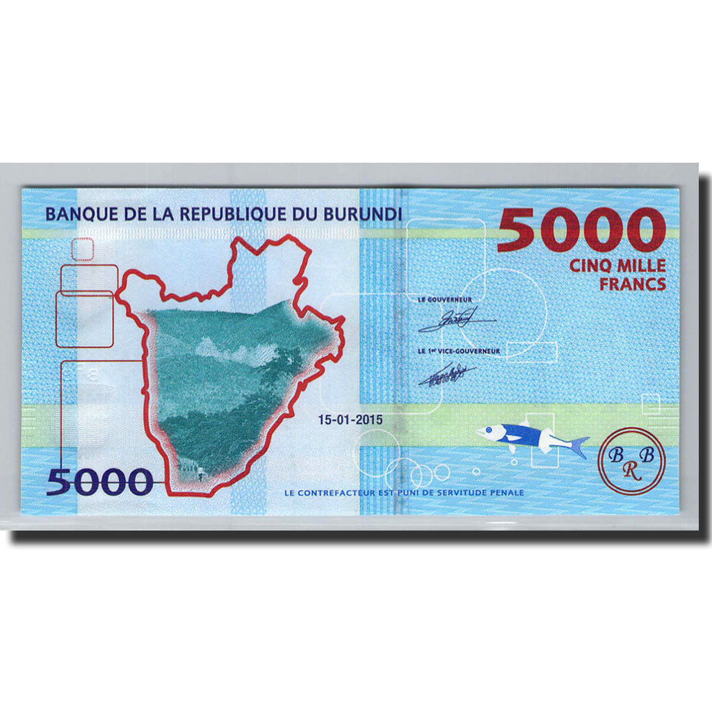 Banknote, Burundi, 5000 Francs, 2015, 2015.01.15, KM:53, UNC(65-70)