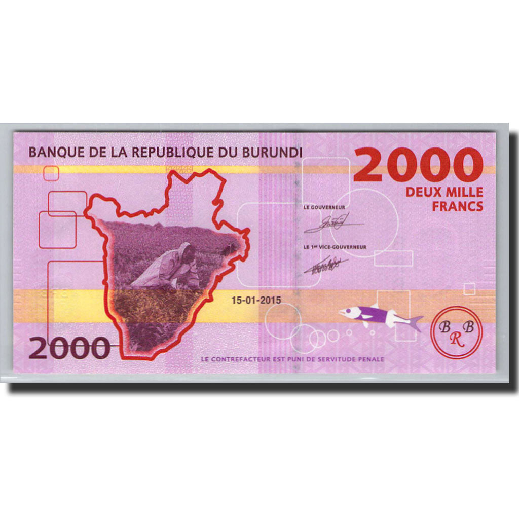 Burundi, 2000 Francs, 2015, 2015.01.15, KM: 52 UNC(65-70)
