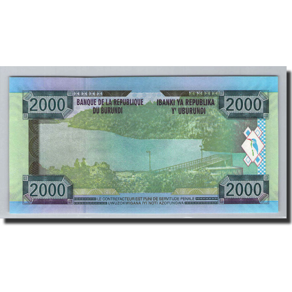 Banknote, Burundi, 2000 Francs, 2008, 2008-12-01, KM:47, UNC(65-70)