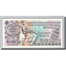Banknote, Burundi, 50 Francs, 1989, 1989-10-01, KM:28c, UNC(65-70)