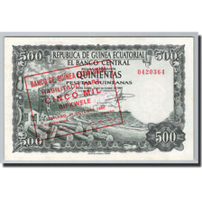 Banknote, Equatorial Guinea, 5000 Bipkwele on 500 Pesetas, 1980, 1980-10-21