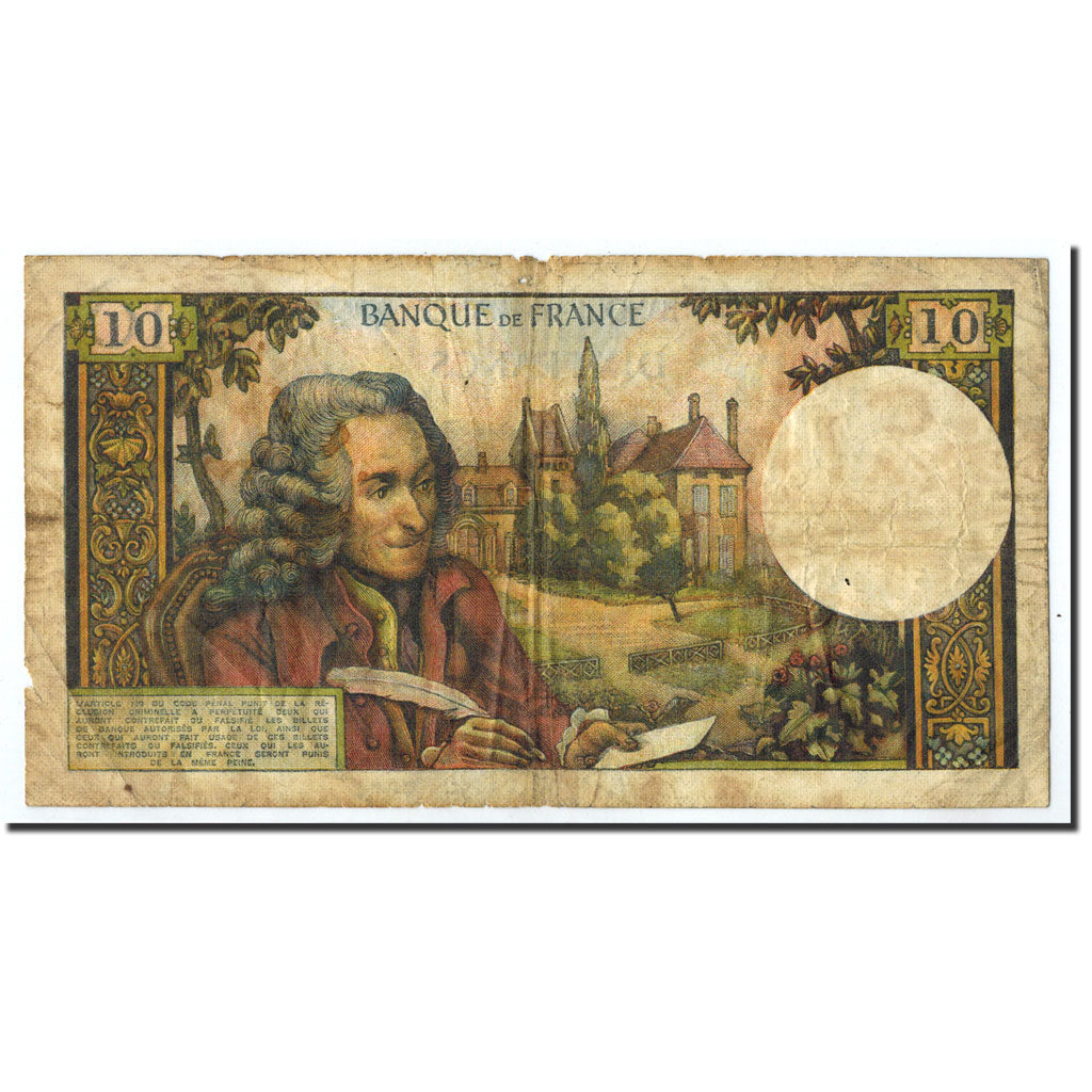 Banknote, France, 10 Francs, 1969, 1969-05-08, VG(8-10), Fayette:62.38, KM:147c