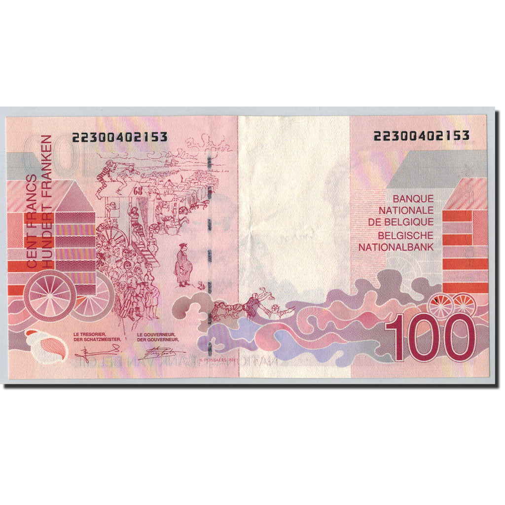 Banknote, Belgium, 100 Francs, ND (1995-2001), ND (1995-2001), KM:147