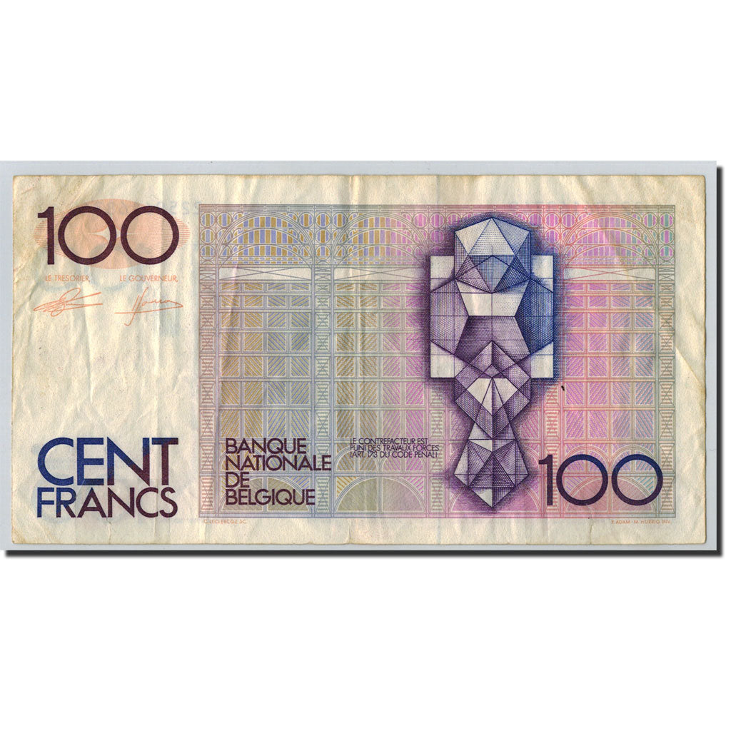Banknote, Belgium, 100 Francs, ND (1982-94), ND (1982-94), KM:142a, VF(20-25)