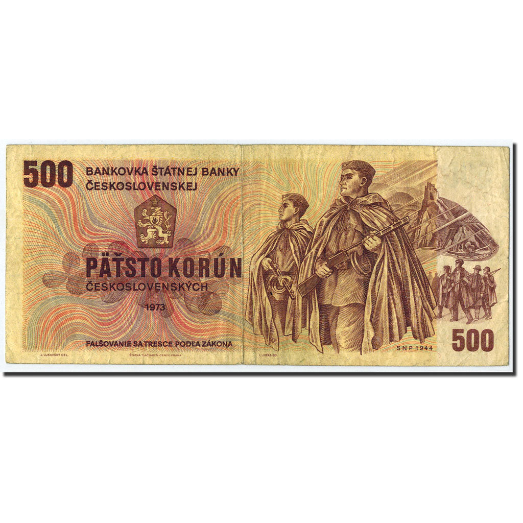 Banknote, Czechoslovakia, 500 Korun, 1973, Undated (1973), KM:93, VF(20-25)