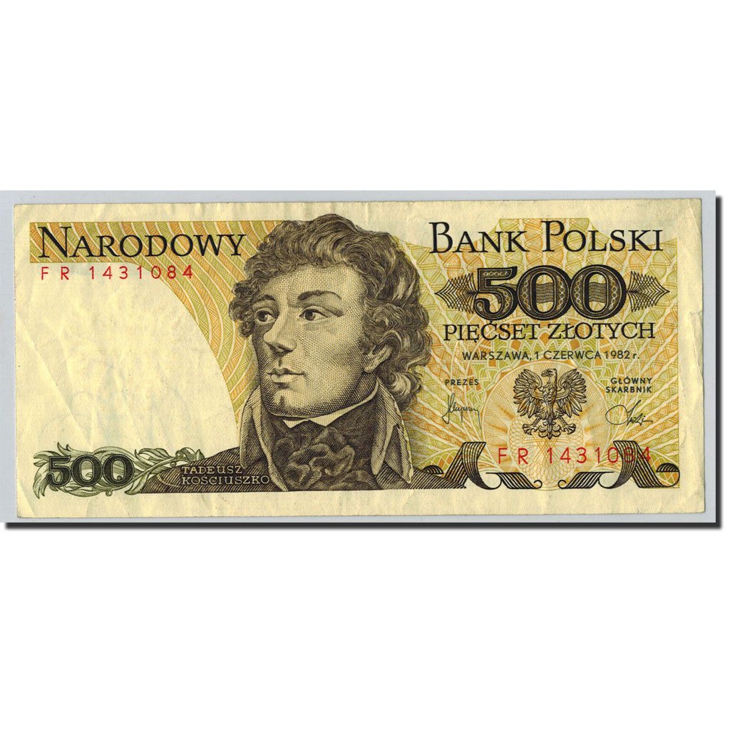 Banconote, Polonia, 500 Zlotych, 1982, KM:145d, 1982-06-01, BB