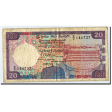 Banknote, Sri Lanka, 20 Rupees, 1989, 1989-02-21, KM:97b, VF(20-25)