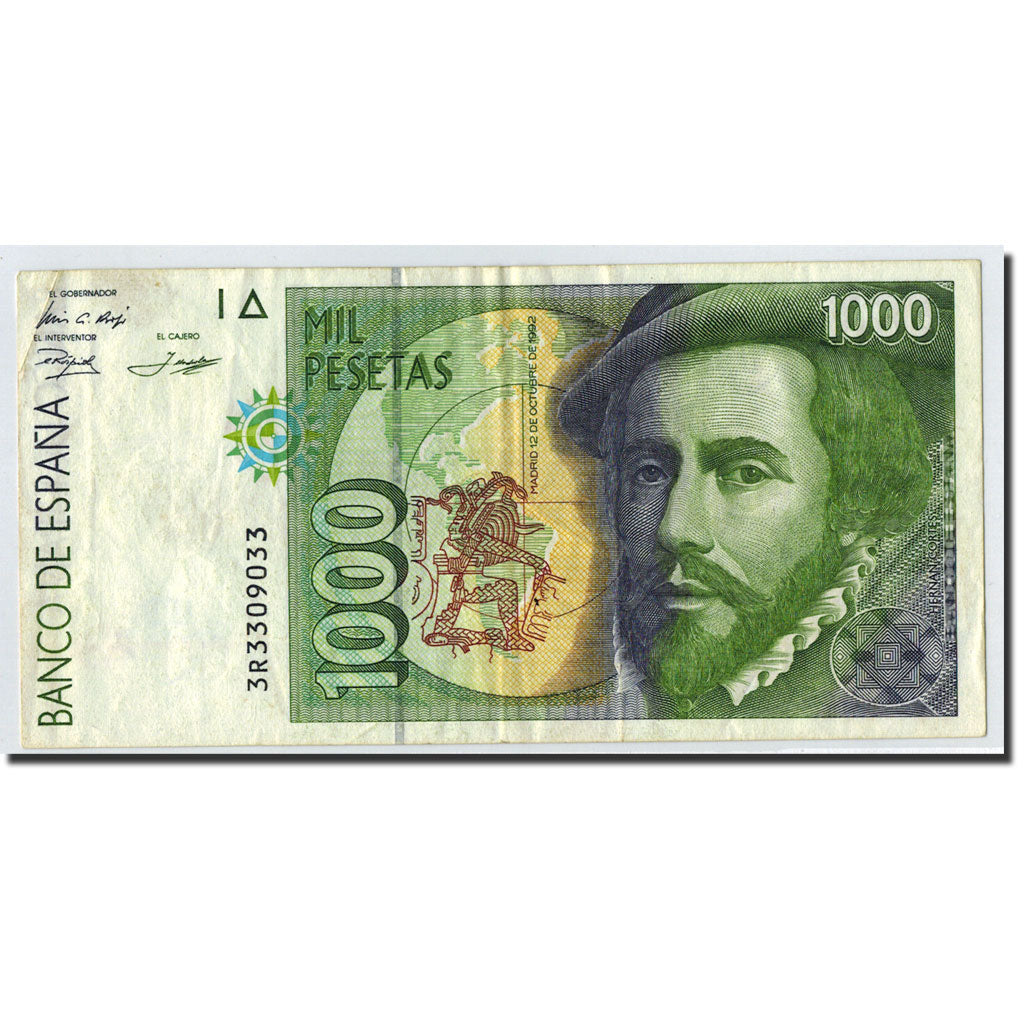 Banknote, Spain, 1000 Pesetas, 1992, 1992-10-12, KM:163, EF(40-45)