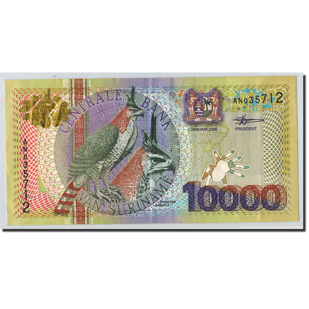 Surinam, 10,000 Gulden, 2000, 2000-01-01, KM:153, UNC(63)