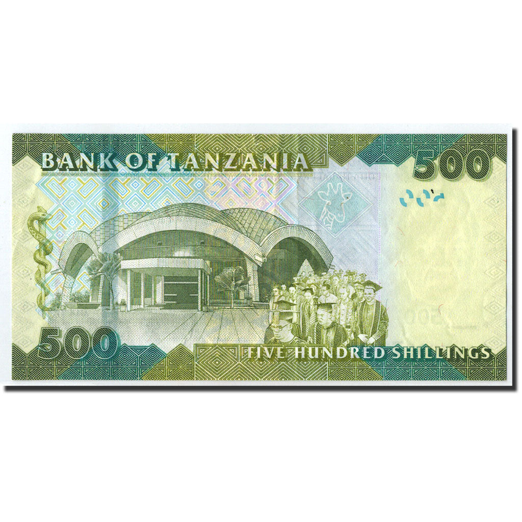 Banknote, Tanzania, 500 Shilingi, 2010, Undated (2010), KM:40, AU(55-58)